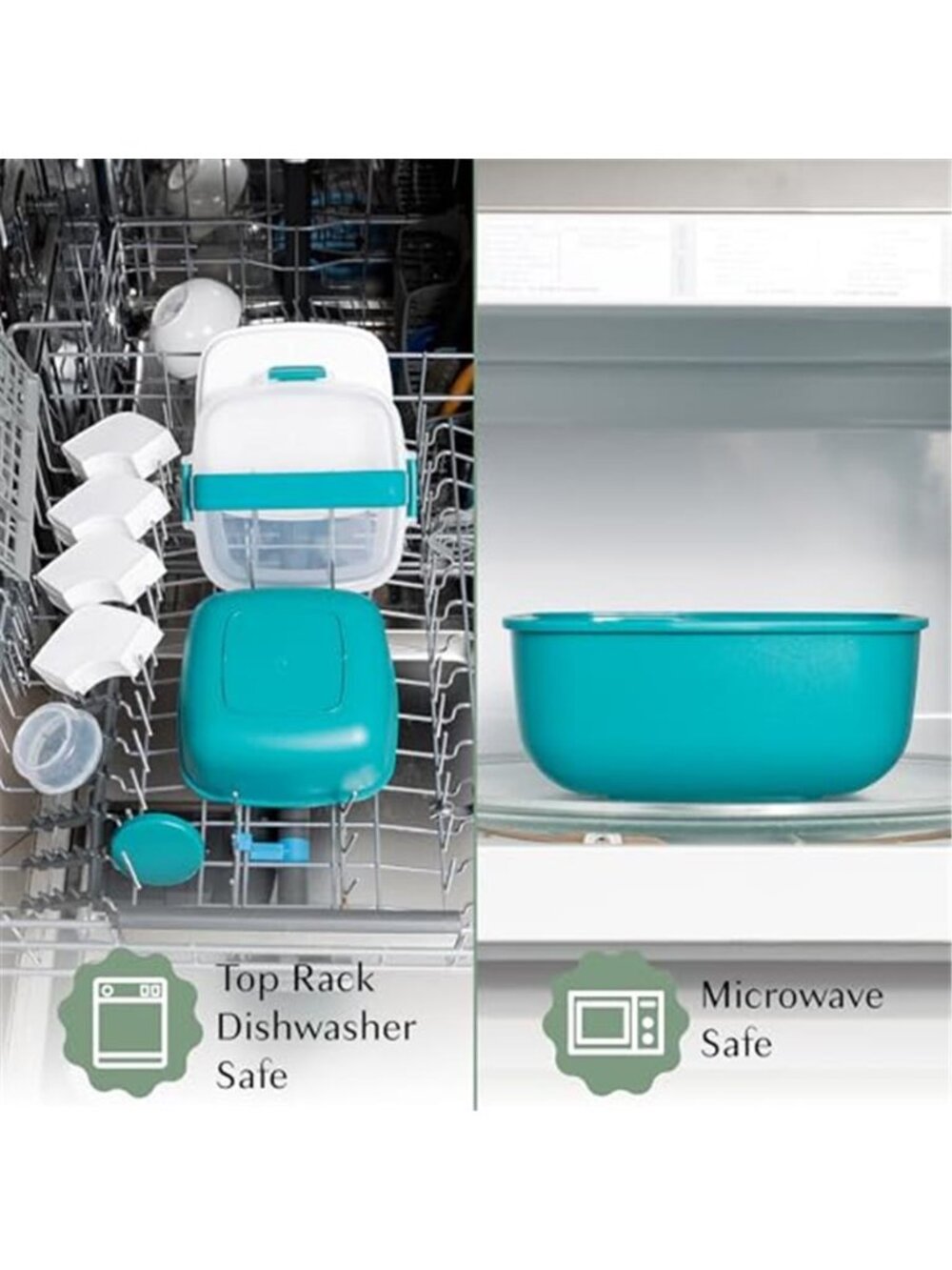 Stackable LunchBox Container,BentoStyle Food Storage with Removeable Compartment - Picture 6 of 7